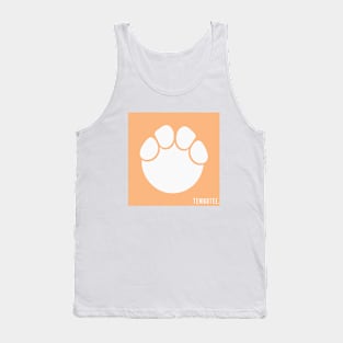 Orange Square TEMBOTEE print Tank Top